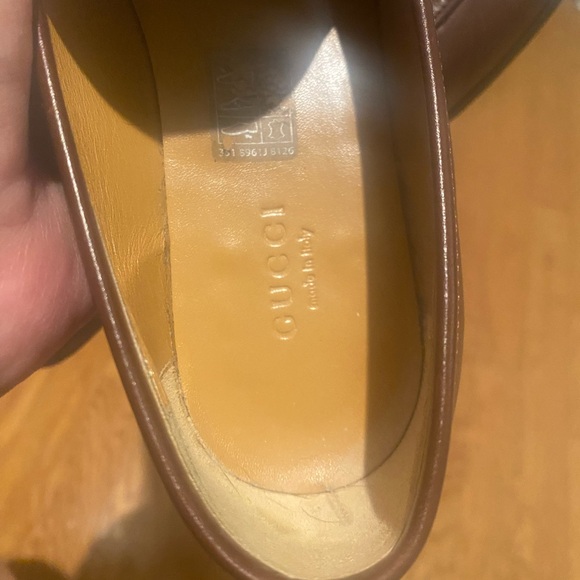 Gucci women’s Jordaan Sweet  Chestnut Leather Slip-On Loafers - Picture 10 of 10